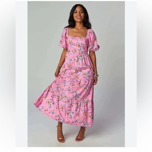 Buddy Love Posie Dress in pink flowers